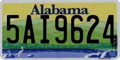 AL license plate 5AI9624