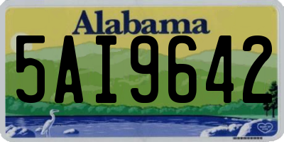 AL license plate 5AI9642
