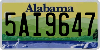 AL license plate 5AI9647