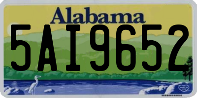 AL license plate 5AI9652
