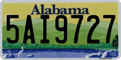 AL license plate 5AI9727
