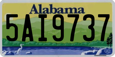 AL license plate 5AI9737