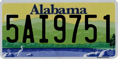 AL license plate 5AI9751