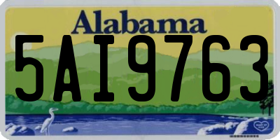 AL license plate 5AI9763
