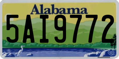 AL license plate 5AI9772