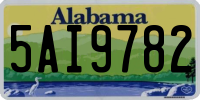 AL license plate 5AI9782