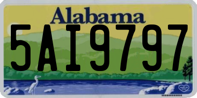 AL license plate 5AI9797