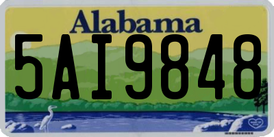 AL license plate 5AI9848