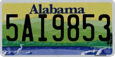 AL license plate 5AI9853