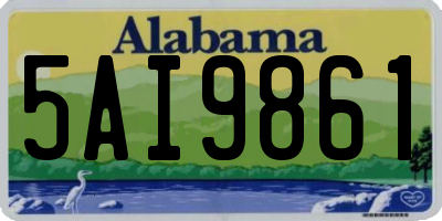 AL license plate 5AI9861