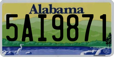 AL license plate 5AI9871