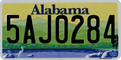 AL license plate 5AJ0284