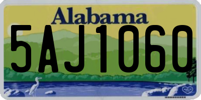 AL license plate 5AJ1060
