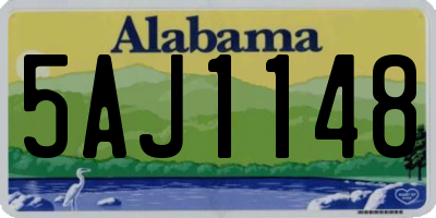 AL license plate 5AJ1148