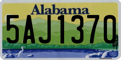 AL license plate 5AJ1370