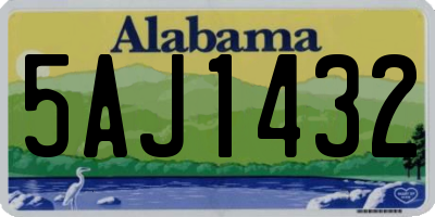 AL license plate 5AJ1432
