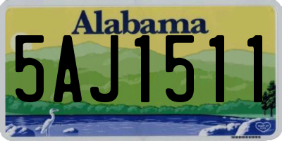 AL license plate 5AJ1511