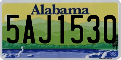 AL license plate 5AJ1530