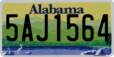 AL license plate 5AJ1564