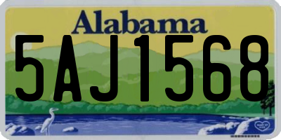 AL license plate 5AJ1568