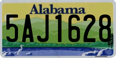 AL license plate 5AJ1628