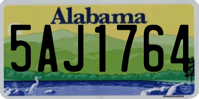 AL license plate 5AJ1764
