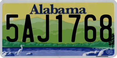 AL license plate 5AJ1768