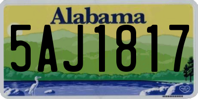 AL license plate 5AJ1817