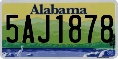 AL license plate 5AJ1878