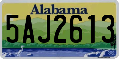 AL license plate 5AJ2613