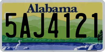 AL license plate 5AJ4121