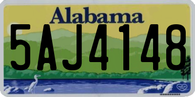 AL license plate 5AJ4148
