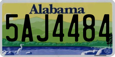 AL license plate 5AJ4484