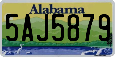 AL license plate 5AJ5879