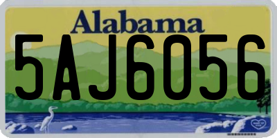 AL license plate 5AJ6056