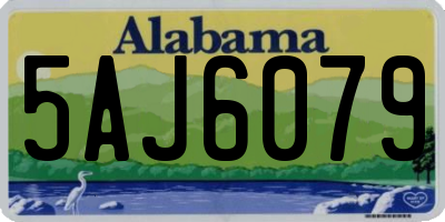 AL license plate 5AJ6079