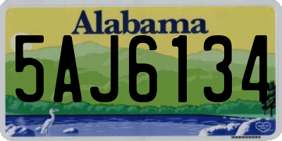 AL license plate 5AJ6134