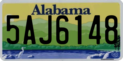 AL license plate 5AJ6148