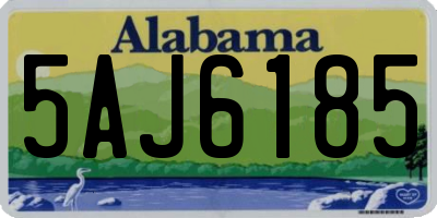 AL license plate 5AJ6185