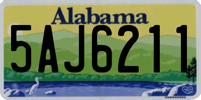 AL license plate 5AJ6211