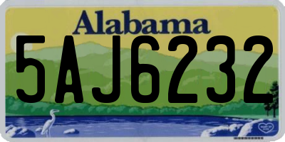 AL license plate 5AJ6232