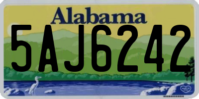 AL license plate 5AJ6242
