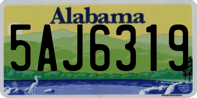 AL license plate 5AJ6319