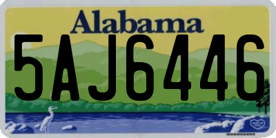 AL license plate 5AJ6446
