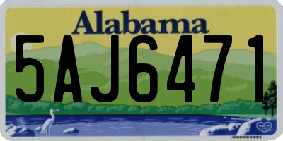 AL license plate 5AJ6471