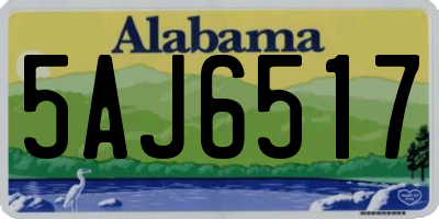 AL license plate 5AJ6517