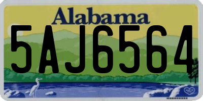 AL license plate 5AJ6564