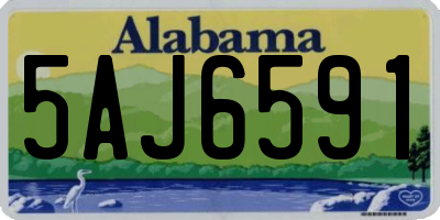 AL license plate 5AJ6591