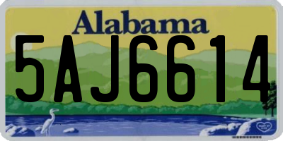 AL license plate 5AJ6614