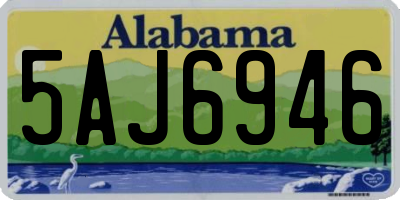 AL license plate 5AJ6946